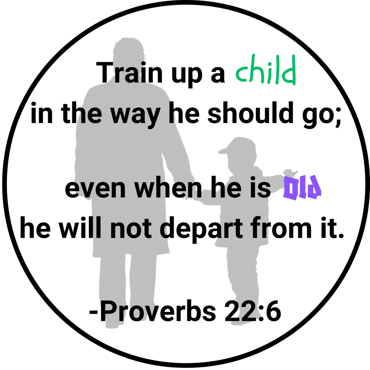 Train up a child — Proverbs 22:6 design
